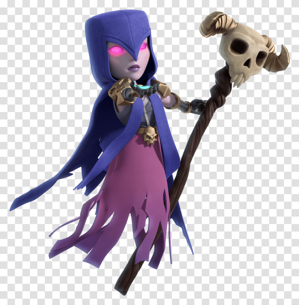 Clash Royale Picture Download Clash Royale Witch, Figurine, Leisure Activities, Doll, Toy Transparent Png