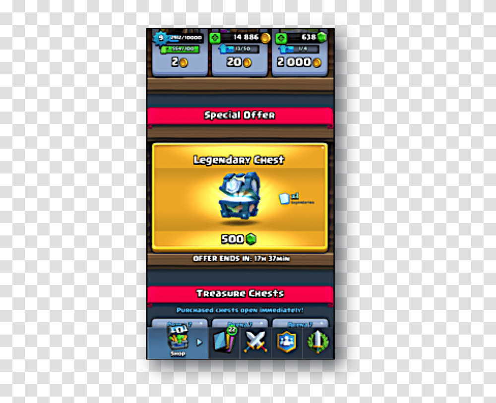 Clash Royale Ui Shop, Mobile Phone, Electronics, Cell Phone, Stereo Transparent Png