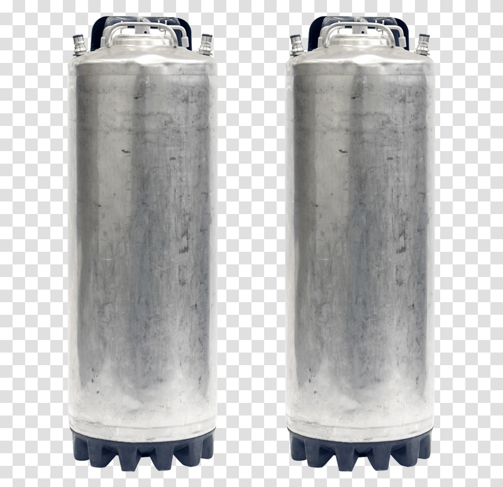 Class 2 Used Ball Lock Keg Two Pack, Cylinder, Barrel, Building, Steel Transparent Png