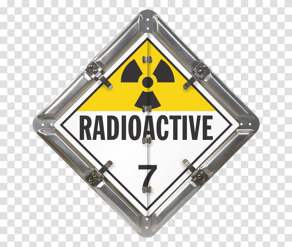 Class 7 Radioactive Placard, Triangle, Wristwatch, Armor Transparent Png