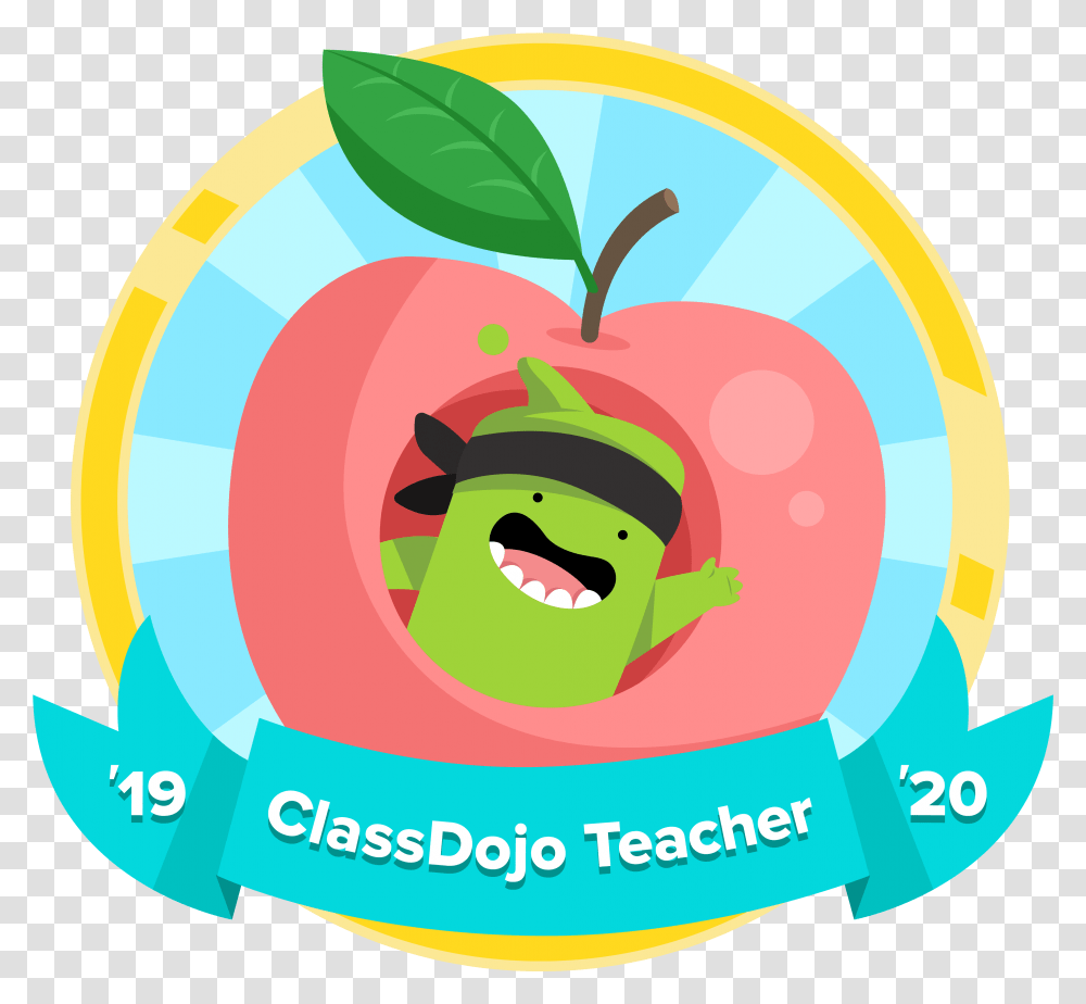Class Dojo Teacher Badge, Label, Plant Transparent Png