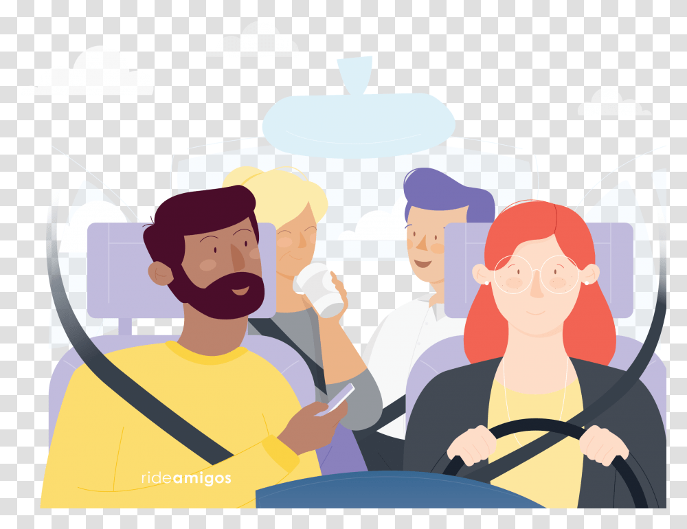 Class Js Single Animation Carpool Rideshare, Person, People, Crowd, Outdoors Transparent Png