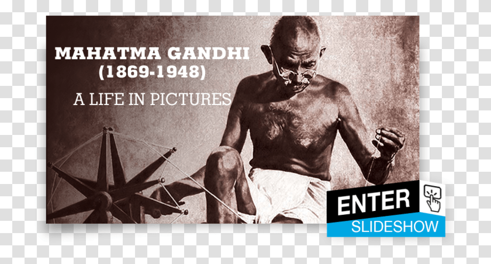 Class M Figure Img Mahatma Gandhi With Charkha, Person, Human, Poster, Advertisement Transparent Png