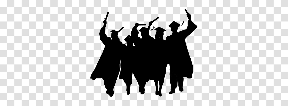 Class Of Clipart, Silhouette, Crowd, Marching Transparent Png