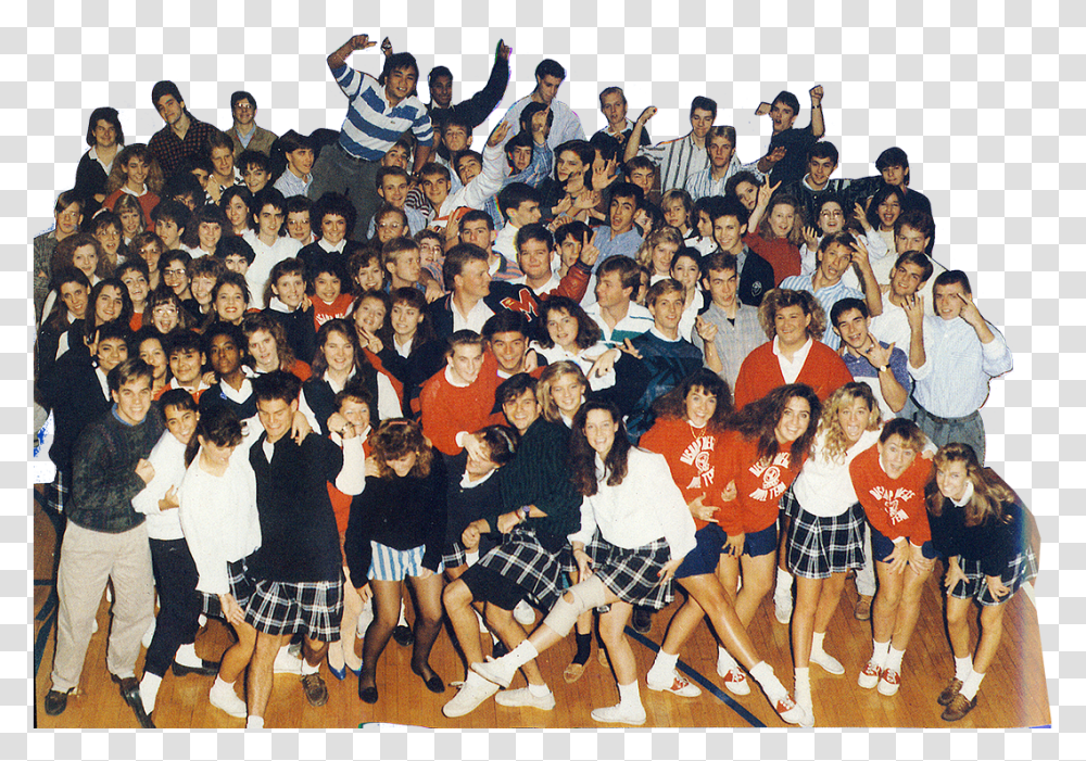 Class Photo Right Side Social Group, Person, Crowd, Dance Pose Transparent Png