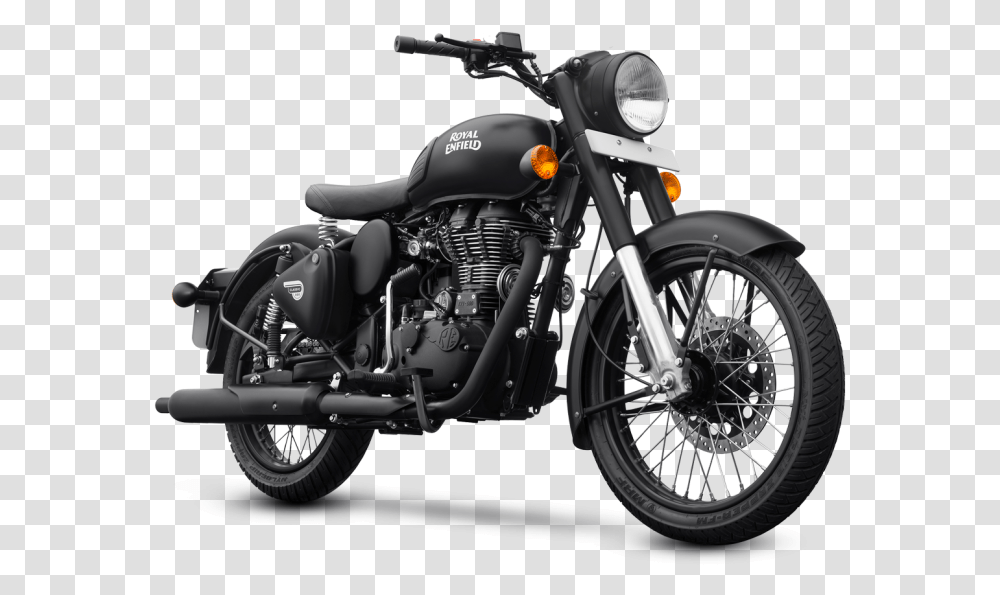 Classic 500 Dark Royal Enfield Metal Black, Motorcycle, Vehicle, Transportation, Wheel Transparent Png