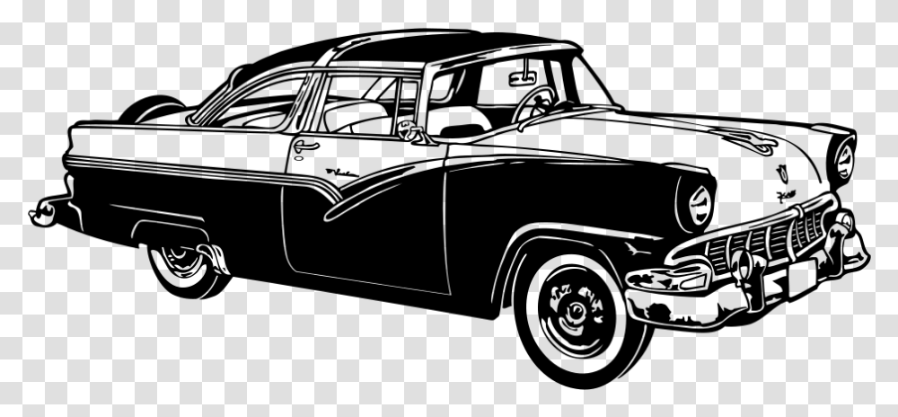 Classic American Car Silhouette Classic Car Silhouette, Gray, World Of Warcraft Transparent Png