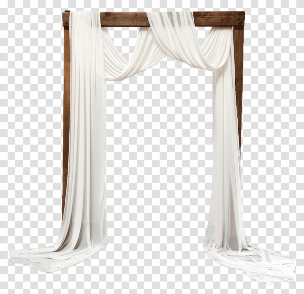 Classic Arch With Chiffon Draping Window Valance, Curtain, Cushion, Furniture Transparent Png