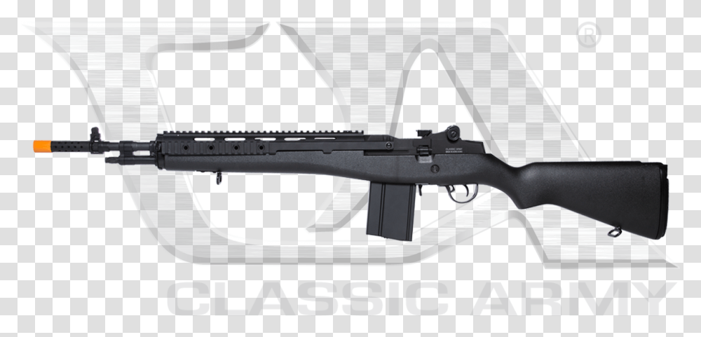 Classic Army Full Metal M14 Scout Aeg Airsoft Rifle Airsoft Gun Automatic, Weapon, Weaponry, Home Decor, Shotgun Transparent Png