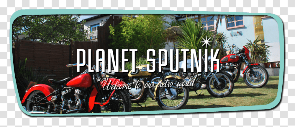 Classic Bikes Star In Gq Style Planet Sputnik Motorcycle, Vehicle, Transportation, Wheel, Machine Transparent Png