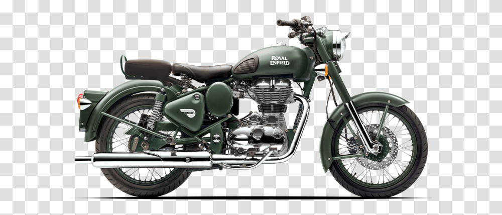 Classic Bullet 500 Royal Enfield, Motorcycle, Vehicle, Transportation, Machine Transparent Png