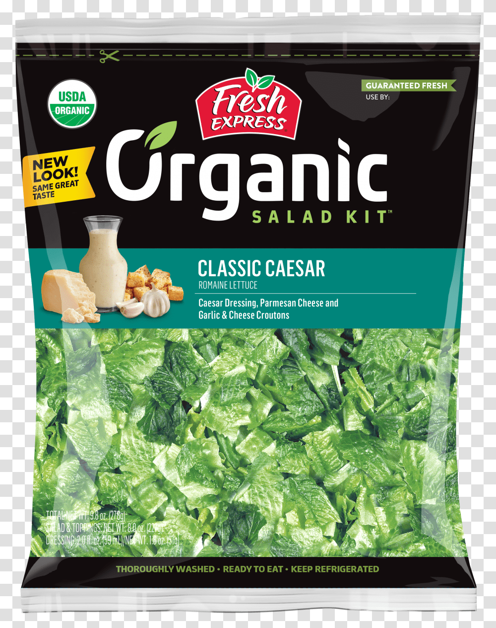 Classic Caesar Organic Salad Kit Transparent Png