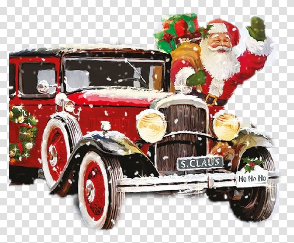 Classic Car Christmas, Vehicle, Transportation, Automobile, Model T Transparent Png