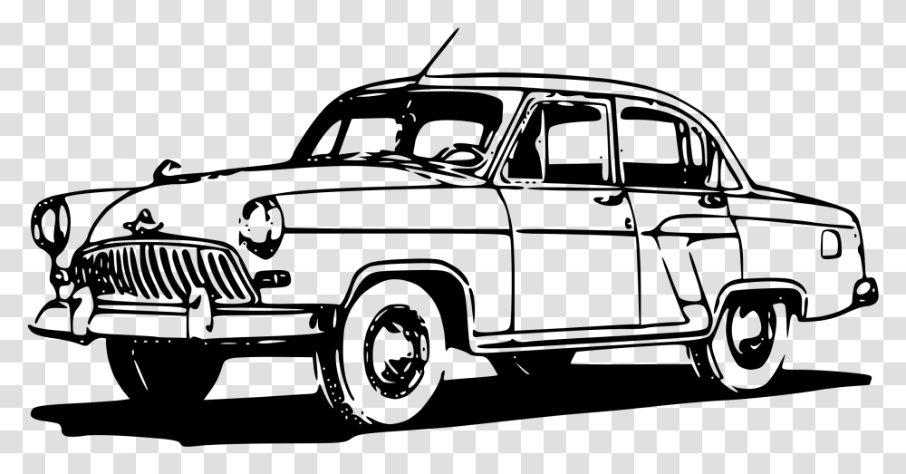 Classic Car Clipart Black And White Old Car Clipart Black And White, Gray, World Of Warcraft Transparent Png