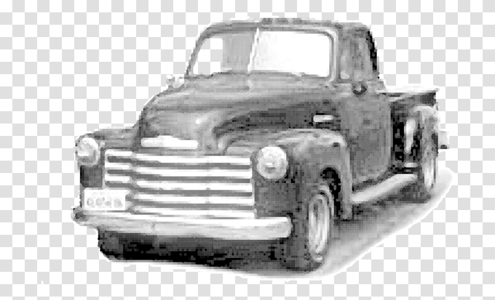 Classic Car Hood Commercial Vehicle Old Truck, Transportation, Pickup Truck, Automobile, Bumper Transparent Png