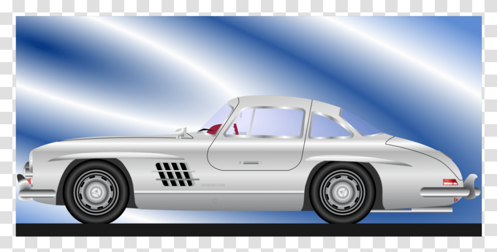 Classic Carmercedes Benz 300slvintage Car Car, Vehicle, Transportation, Sedan, Bumper Transparent Png