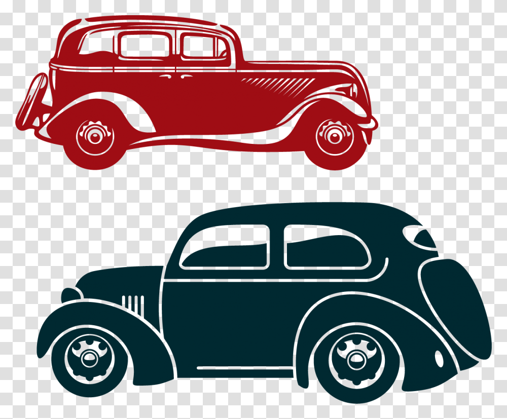 Classic Cars Posters Vector Elements Download Classic Car, Vehicle, Transportation, Sedan, Flyer Transparent Png