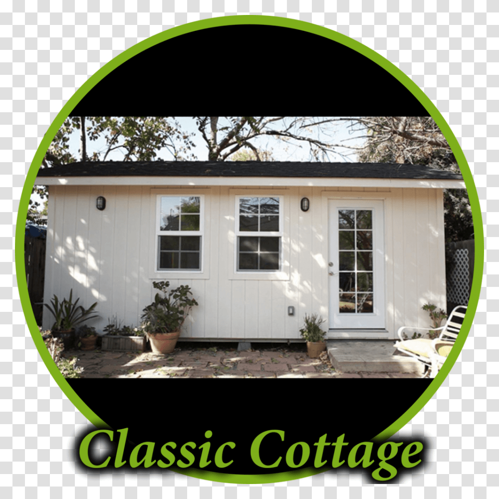 Classic Cottage Circle House, Porch, Door, Plant, Patio Transparent Png