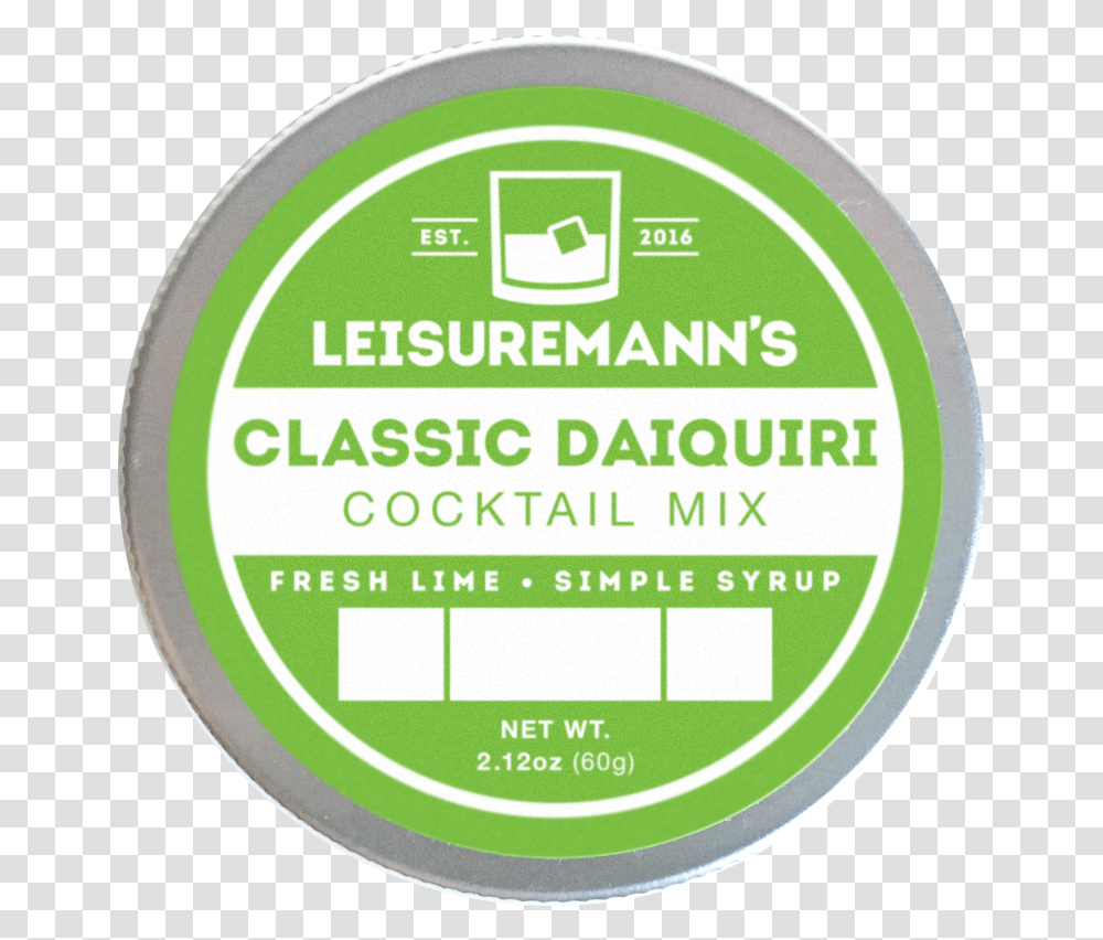 Classic Daiquiri Cocktail Mix Leisuremann S, Label, Sticker, Logo Transparent Png