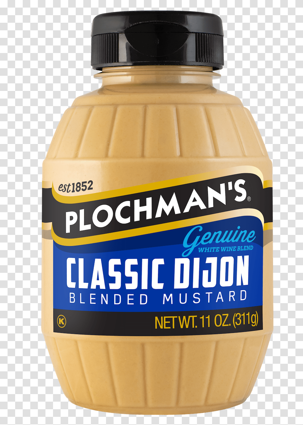 Classic Dijion Mustard In 11oz Barrel Bottle Sunnyd, Mayonnaise, Food Transparent Png
