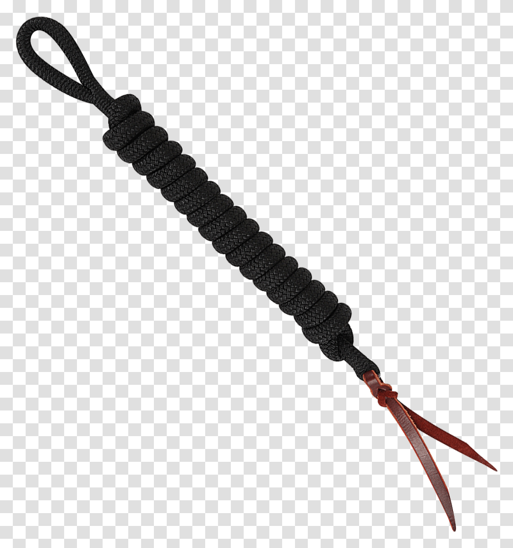 Classic Equine Black Yacht Cord Lead Rope Cable, Weapon, Weaponry, Blade, Baton Transparent Png