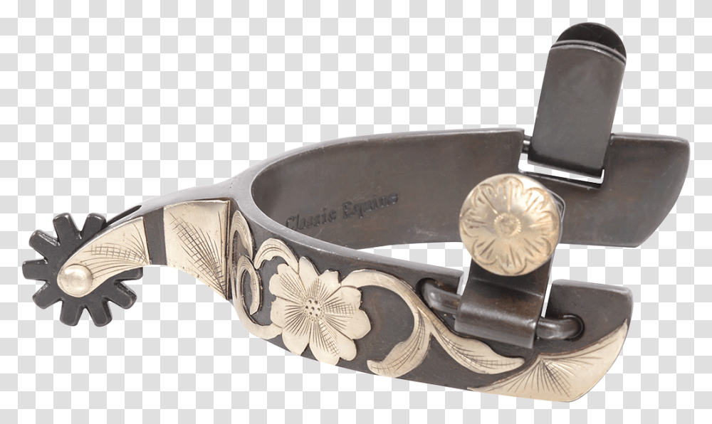 Classic Equine Cutter Spurs, Accessories, Accessory, Buckle, Silver Transparent Png