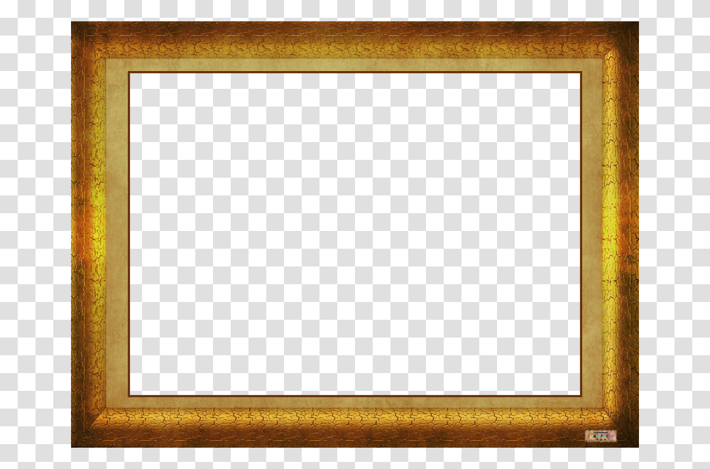 Classic Gold Frame, Indoors, Room, Screen, Electronics Transparent Png