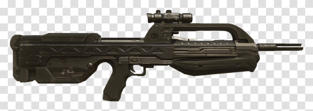 Classic Halo 2 Battle Rifle, Gun, Weapon, Weaponry, Machine Gun Transparent Png