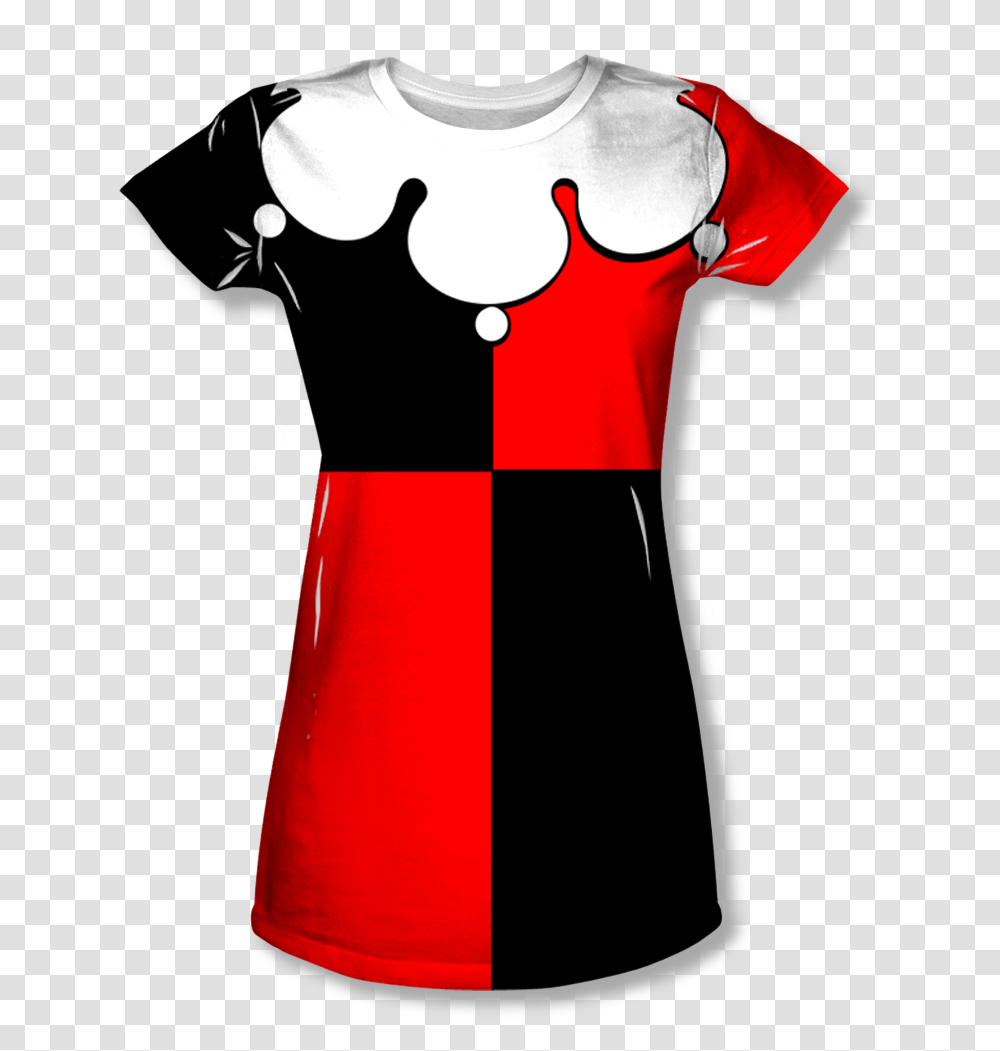 Classic Harley Quinn Tee Shirt, Apparel, Dress, Sleeve Transparent Png