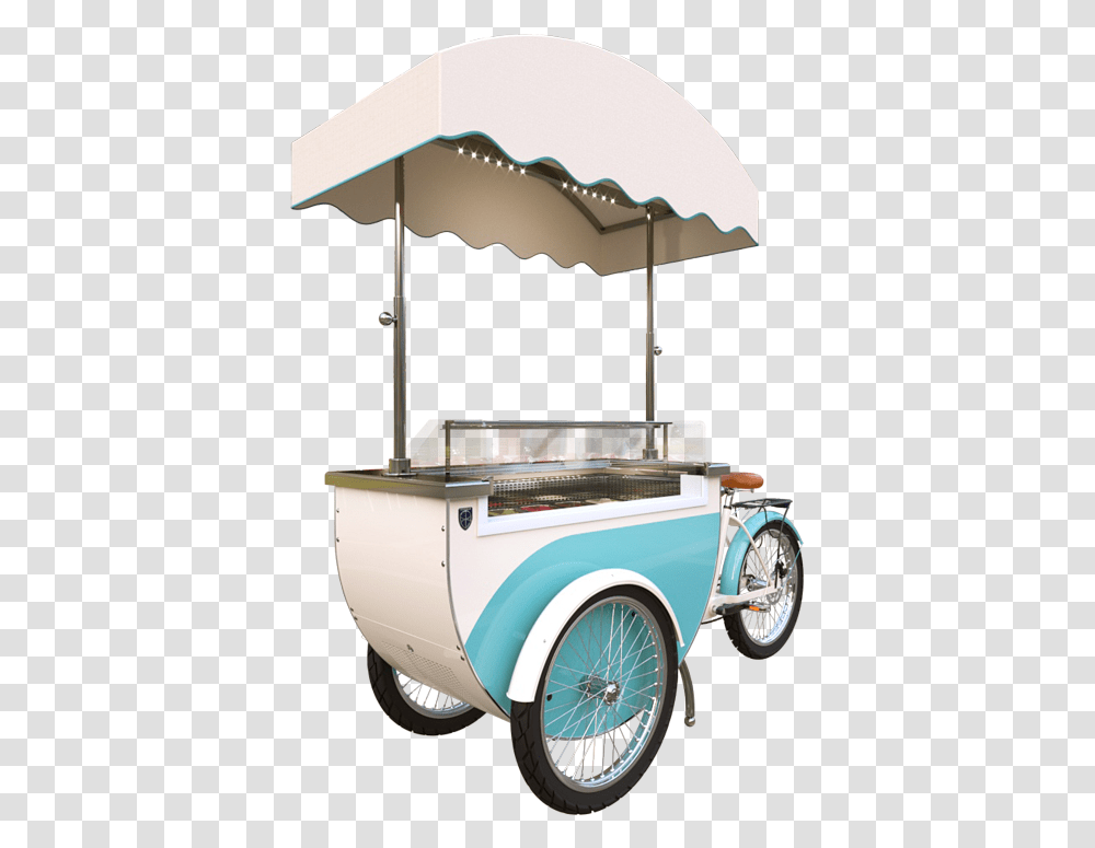 Classic Ice Cream Cart, Wheel, Machine, Vehicle, Transportation Transparent Png
