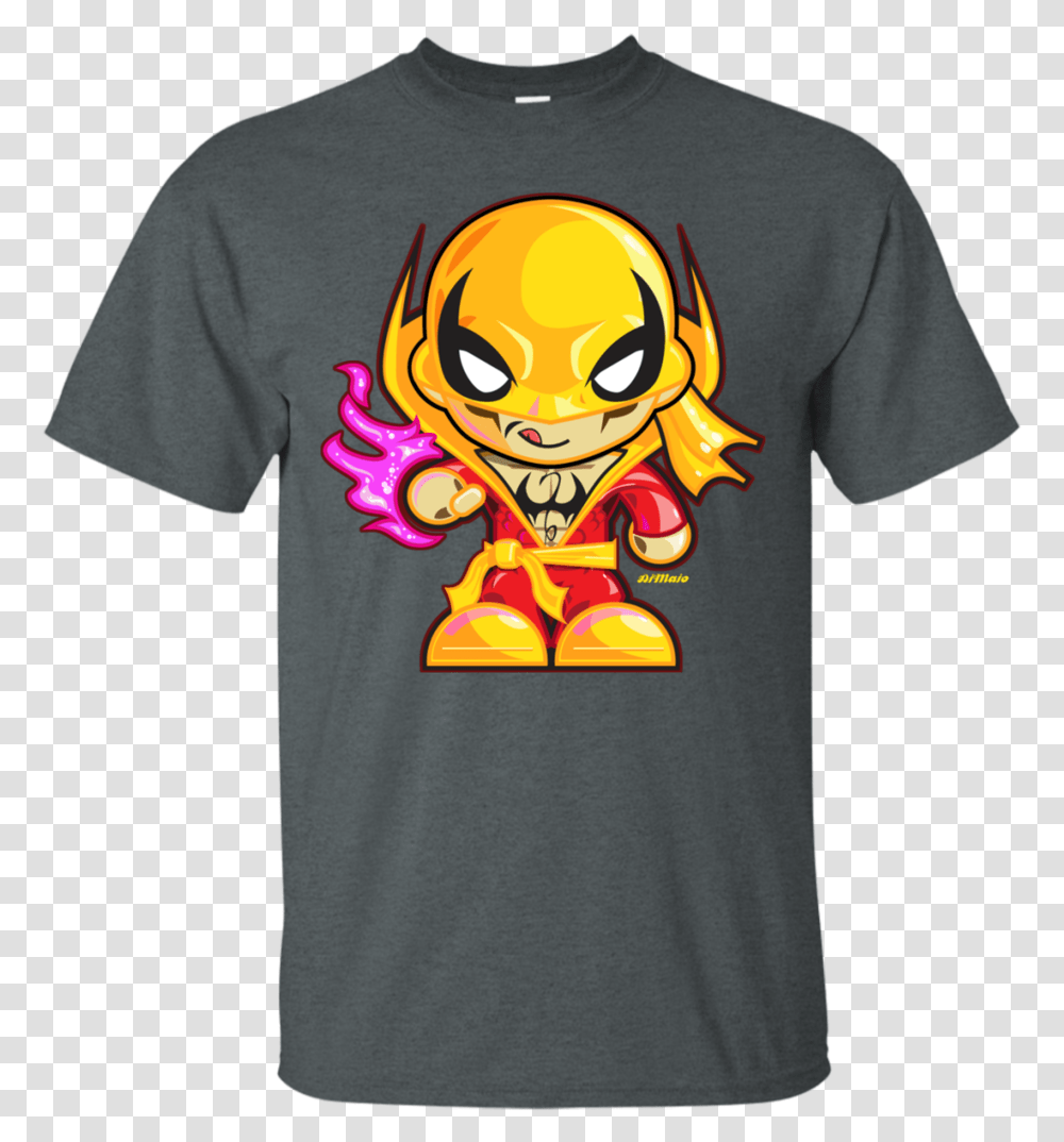Classic Iron Fist Chibired Luke Cage T Shirt Amp Hoodie T Shirt, Apparel, T-Shirt, Label Transparent Png