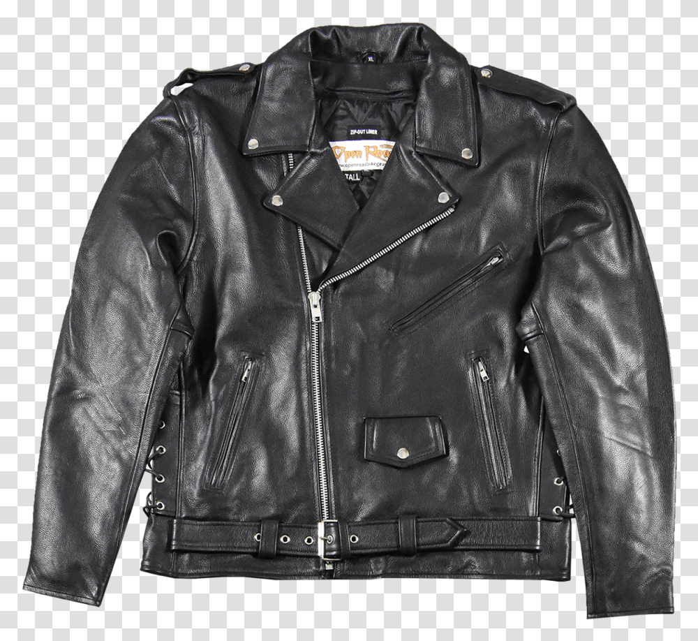 Classic Leather Biker Jacket TallClass Lazyload Leather Jacket, Apparel, Coat Transparent Png