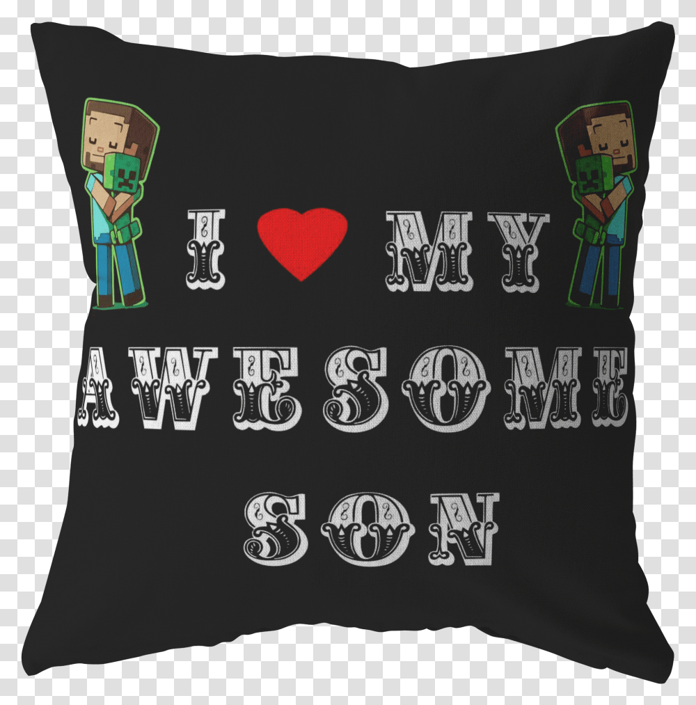 Classic Minecraft Pillow Love My Awesome Son Beaky Mick Tich Don, Cushion, Clothing, Apparel, Sleeve Transparent Png