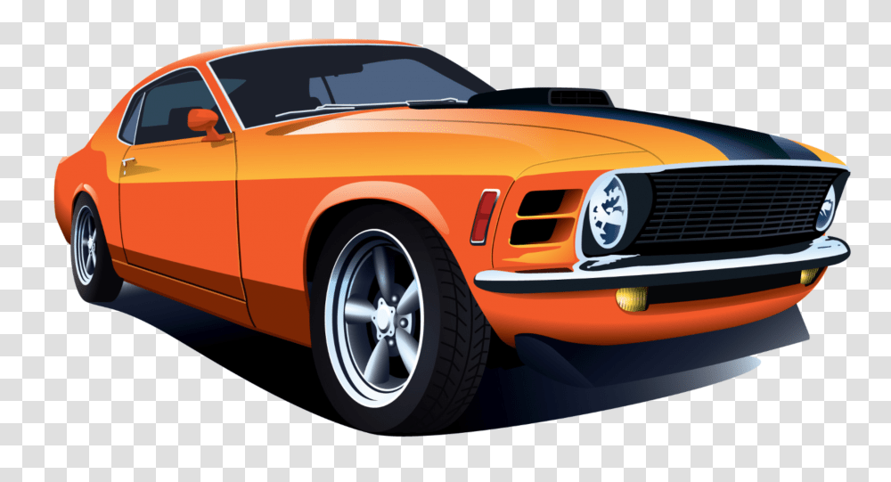 Classic Muscle Car Vector Image Classic Car Vector, Tire, Wheel, Machine, Vehicle Transparent Png
