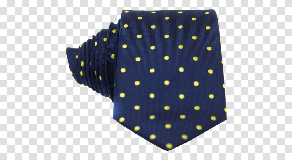 Classic Navy Blue And Yellow Dot Necktie Polka Dot, Texture, Accessories, Accessory, Rug Transparent Png