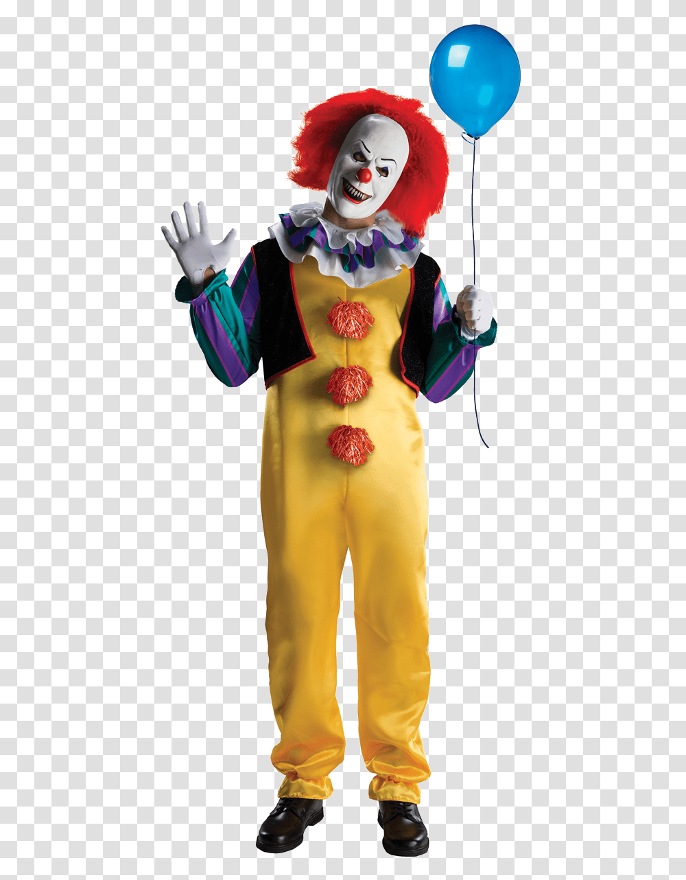 Classic Pennywise Costume Clown Halloween Costume, Performer, Person, Clothing, Plant Transparent Png