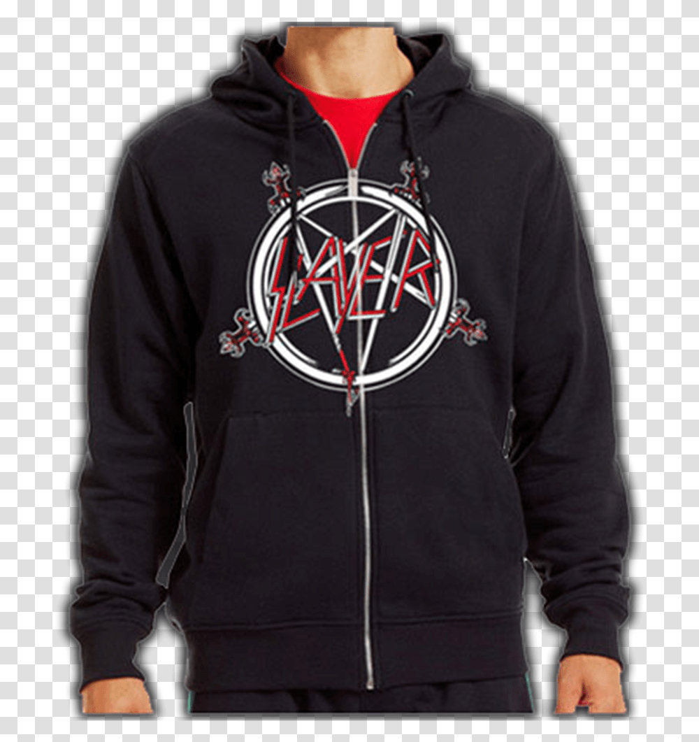 Classic Pentagram Logo Hoodie By Slayer, Clothing, Apparel, Sweatshirt, Sweater Transparent Png
