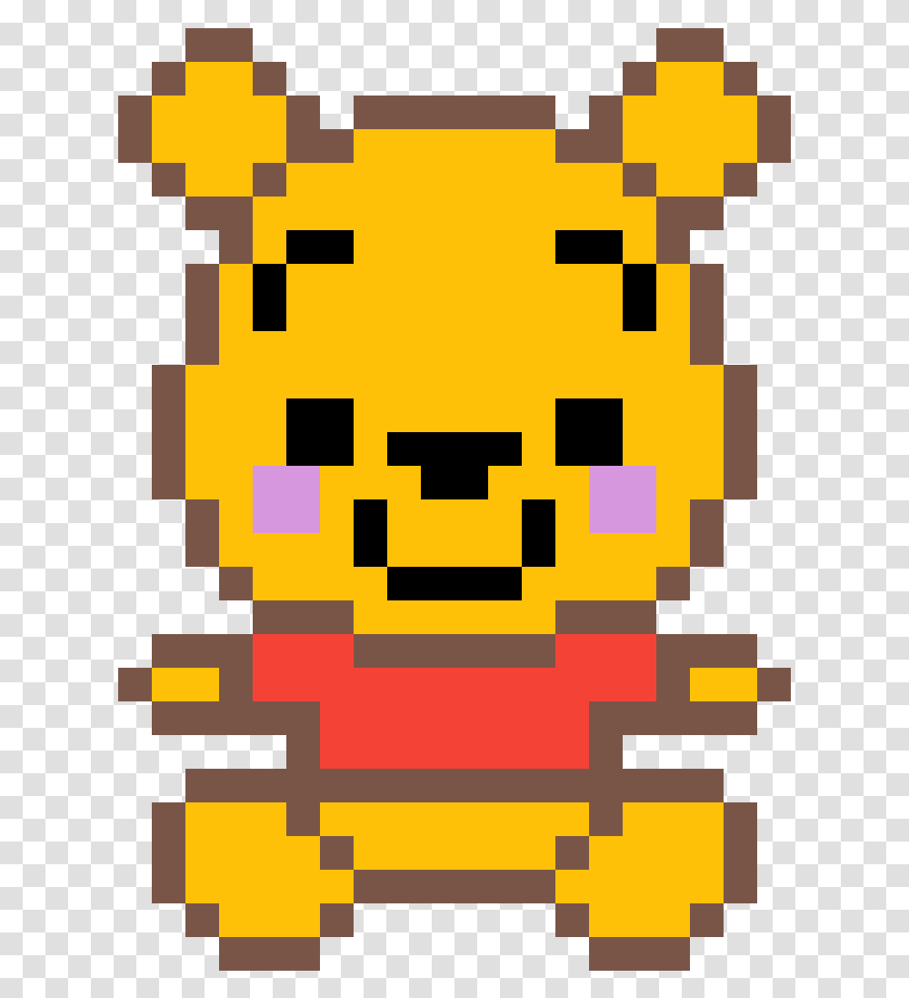 Classic Pooh Clipart Winnie The Pooh Pixel Art Grid, Pac Man, Poster, Advertisement Transparent Png