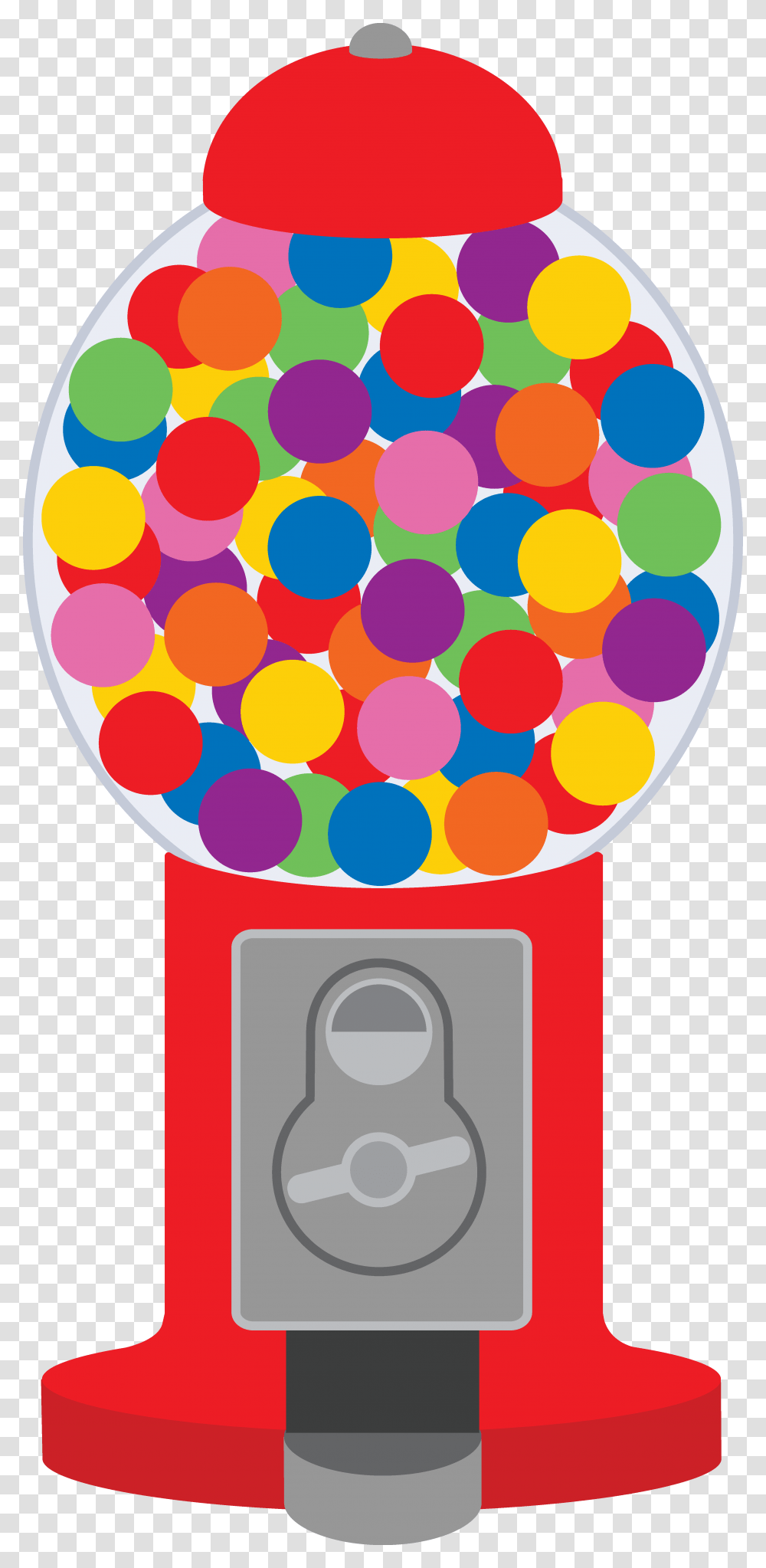 Classic Red Gumball Machine Free Clip Art Simple Picture Bubble Gum Machine Clip Art, Balloon, Rug, Sweets, Food Transparent Png