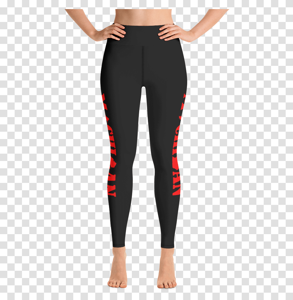 Classic Red Michigan Yoga Leggings Yoga Leggings, Pants, Clothing, Apparel, Tights Transparent Png