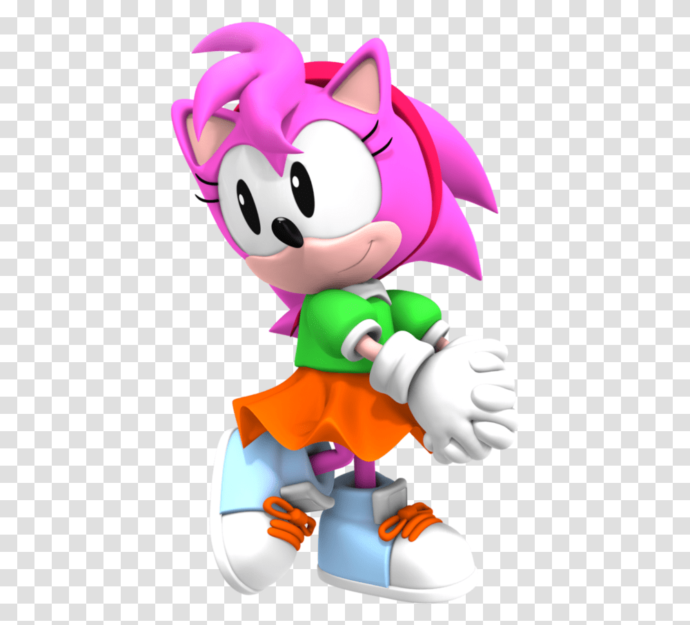 Classic Rosy The Rascal Wttp3 4 By Nibroc Rock D9ihdl4 Sonic Classic Amy Rose, Toy, Super Mario, Figurine Transparent Png