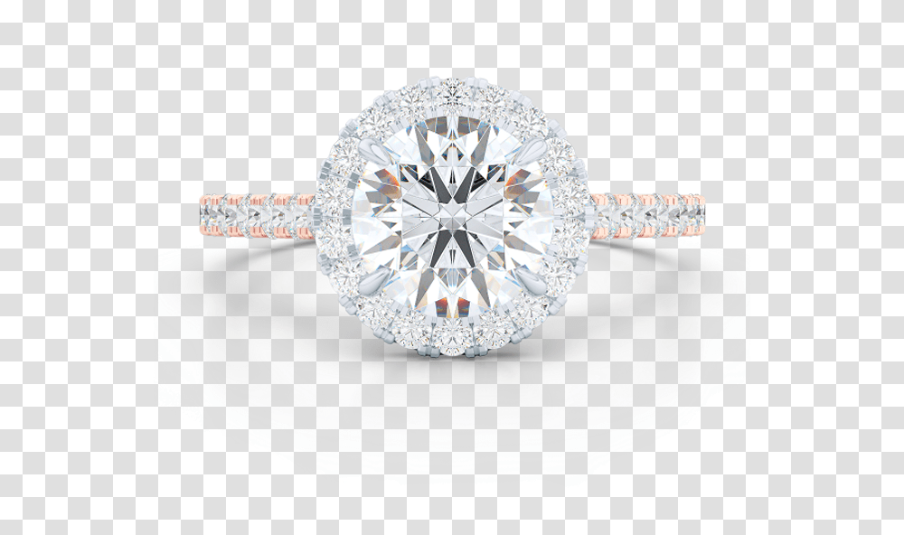 Classic Round Halo Engagement Ring Hand Fabricated Pre Engagement Ring, Diamond, Gemstone, Jewelry, Accessories Transparent Png