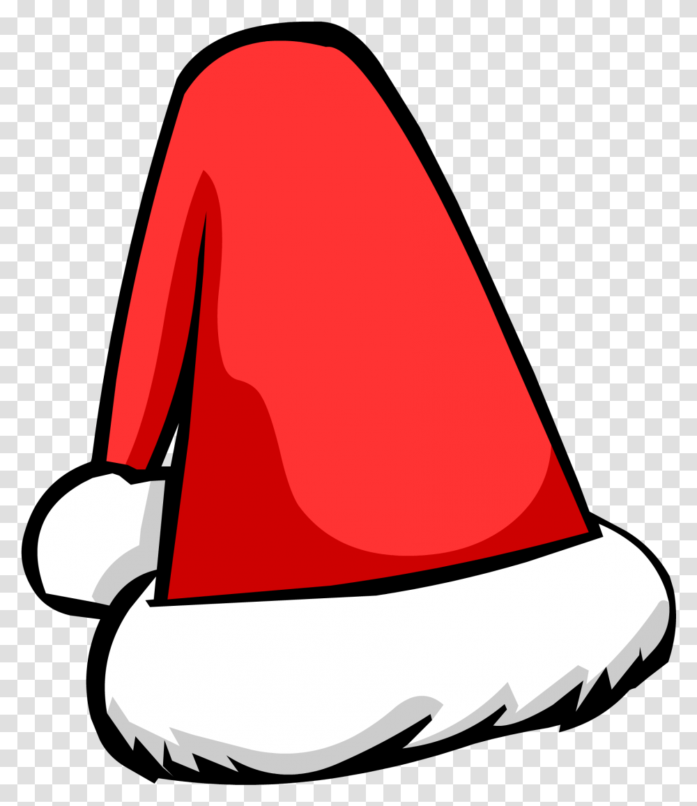 Classic Santa Hat Club Penguin Rewritten Wiki Fandom Christmas Hat Cartoon, Clothing, Apparel, Cone, Baseball Cap Transparent Png
