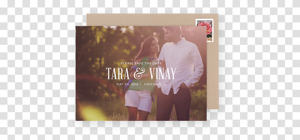 Classic Save The Date Design With Photo Save The Date Classic Designs, Person, Shorts, Advertisement Transparent Png