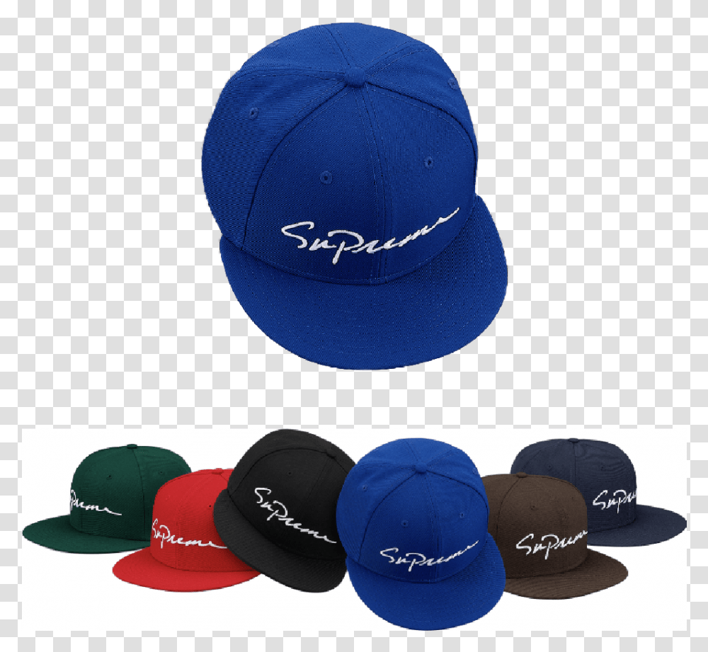 Classic Script New Era Supreme, Apparel, Baseball Cap, Hat Transparent Png