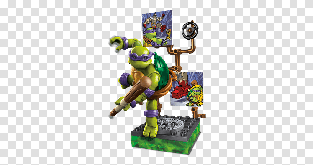 Classic Series Donatello Teenage Mutant Ninja Turtles Mega Bloks, Toy, Super Mario, Chess, Game Transparent Png