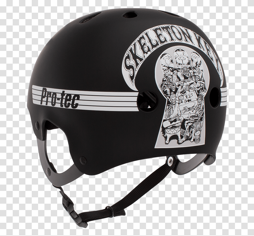 Classic Skate Skeleton Key Skeleton Key Helmet Pro Tec, Apparel, Crash Helmet, Hardhat Transparent Png