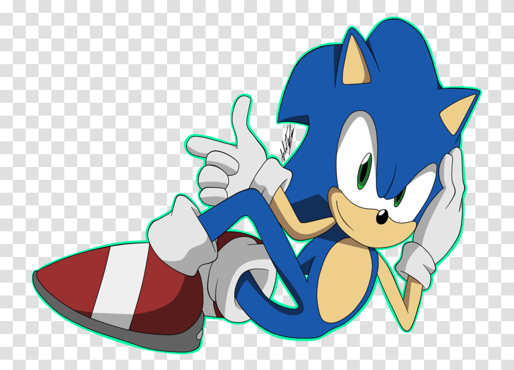 Classic Sonic By Krizeii, Outdoors, Nature Transparent Png