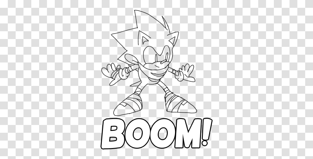 Classic Sonic Suiting Boom Saga Style, Logo, Trademark Transparent Png