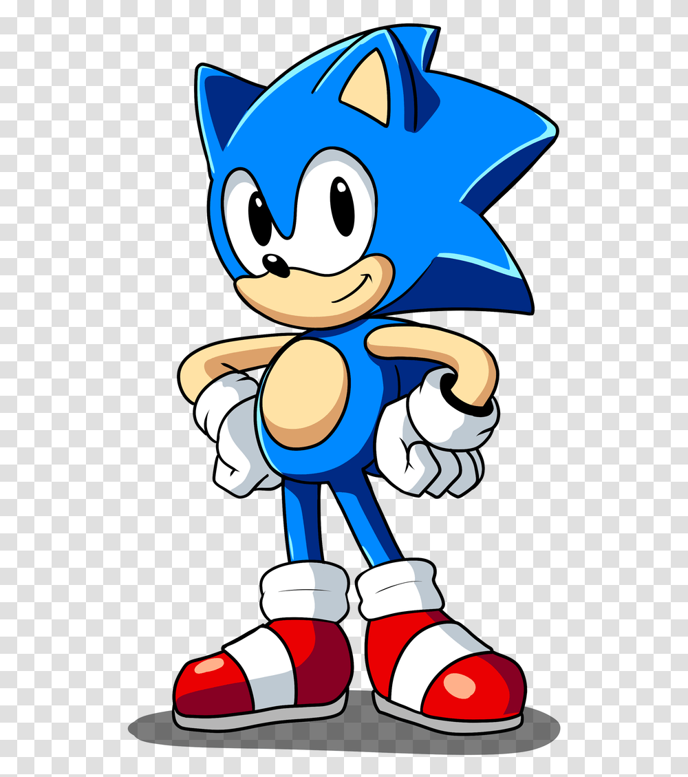 Classic Sonic The Hedgehog Drawing, Hand, Crowd Transparent Png